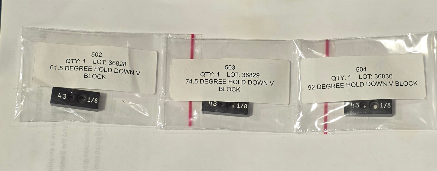 Hold Down V Block