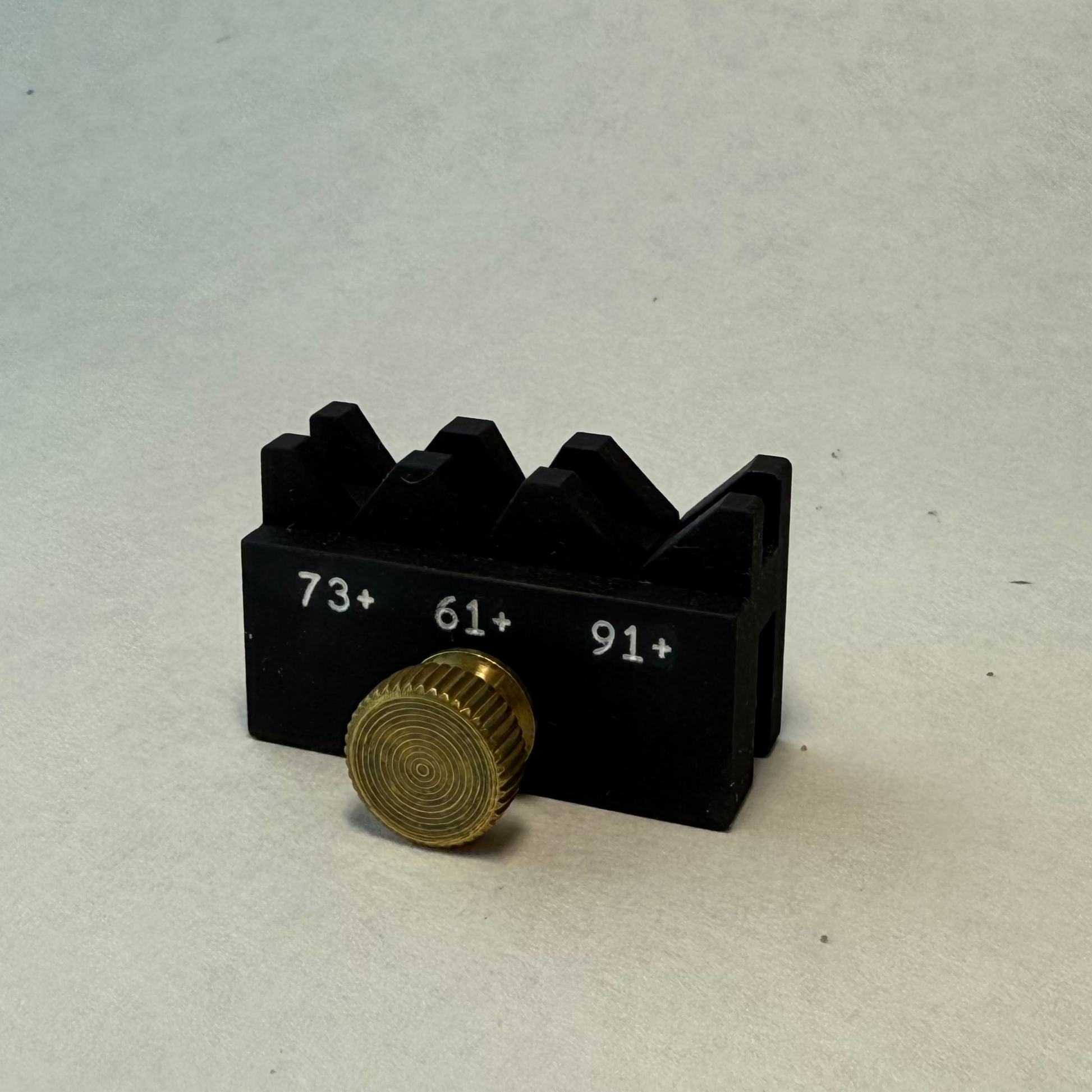 Aluminum Measuring Block – Bamboo Strip Height Gauge – Montana