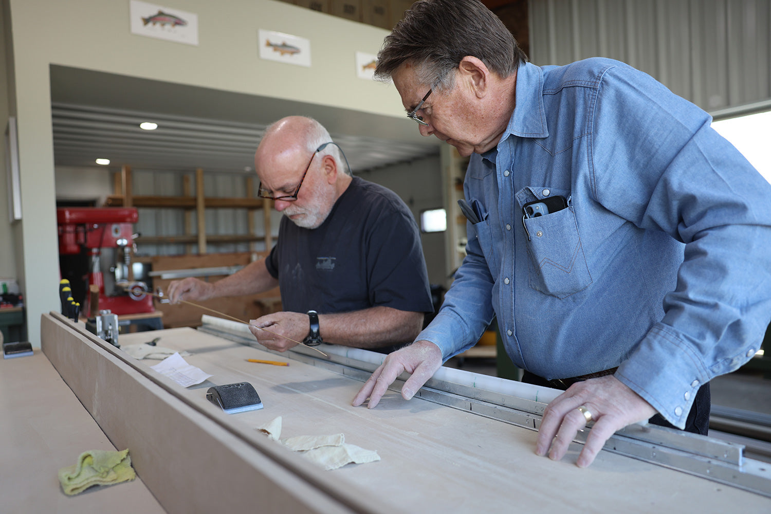 bamboo fly rod making class planing 